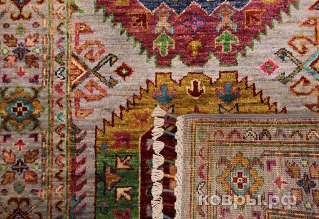 ковер ручной работы Шелковый Афганский ковер ручной работы Waziri (Вазири) 2.73x0.87 — фото 4