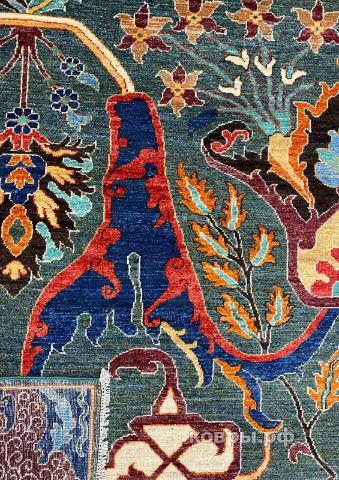 ковер ручной работы Шелковый Афганский ковер ручной работы Bidjar (Биджар)  2.93x2.48 — фото 4