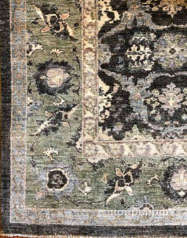 ковер ручной работы Афганский ковер ручной работы из шелка и шерсти Сhoubi Ziegler (Чуби зиглер) 2.82x2.46 — фото 4