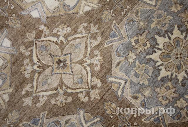 ковер ручной работы Шерстяной Афганский ковер ручной работы Сhoubi Ziegler (Чуби зиглер) 3.42x2.68 — фото 2