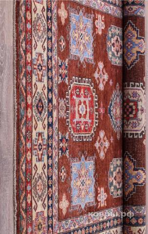 ковер ручной работы Пакистанский ковер ручной работы Казах 1.83x2.63м — фото 12