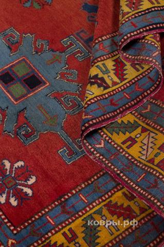 ковер ручной работы Дагестанский ковер ручной работы Антикварный 1.19x1.69м — фото 8