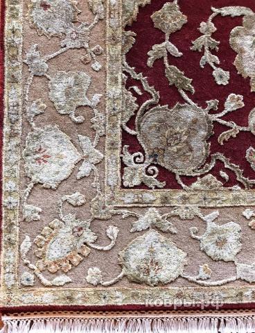 ковер ручной работы Индийский ковер ручной работы из шелка и шерсти Agra (Агра) 2.01x1.42 — фото 3