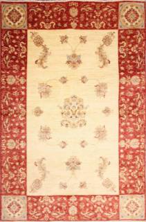 Афганский ковер ручной работы из шелка и шерсти Сhoubi Ziegler (Чуби зиглер) 2.37x1.7