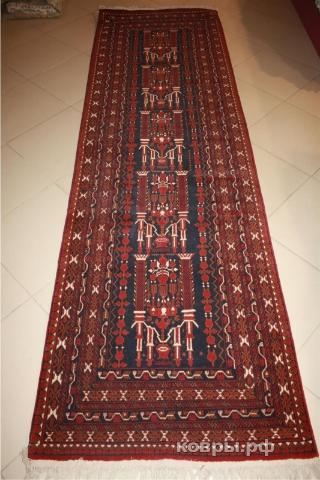 ковер ручной работы Афганский ковер ручной работы Афгани 0.85x2.86м — фото 2