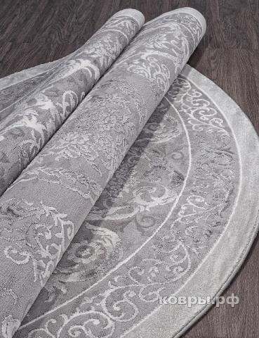 ковер KARMEN HALI ARMINA 03760A GREY / GREY Круг — фото 3