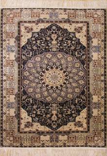 Шелковый Китайский ковер ручной работы 1.43x0.92