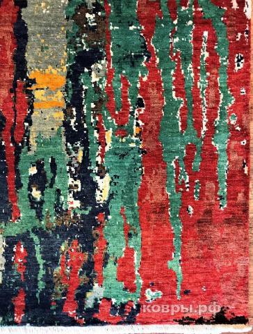 ковер ручной работы Шелковый Индийский ковер ручной работы 3.69x2.74 — фото 3