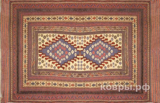 ковер ручной работы Шерстяной Афганский ковер ручной работы Kilim (Килим) 2.88x1.88