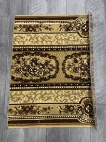 Коврик № 1797,бежевый,размер 1,08 на 0,84 метра