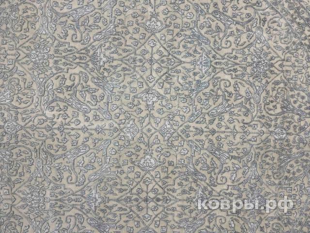 ковер ручной работы Индийский ковер ручной работы из шелка и шерсти 2.92x2.92 — фото 4