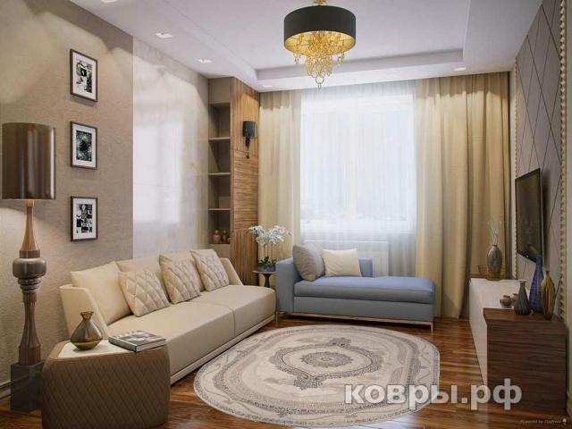 ковер Ковер ROZA SIESTA M034A BONE / GRAY Овал — фото 3