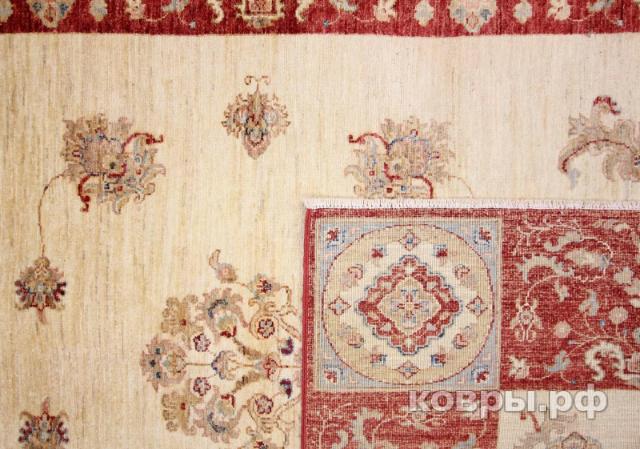 ковер ручной работы Афганский ковер ручной работы из шелка и шерсти Сhoubi Ziegler (Чуби зиглер) 2.37x1.7 — фото 2