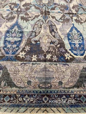 ковер ручной работы Шелковый Афганский ковер ручной работы Bidjar (Биджар) 3.57x2.73 — фото 2