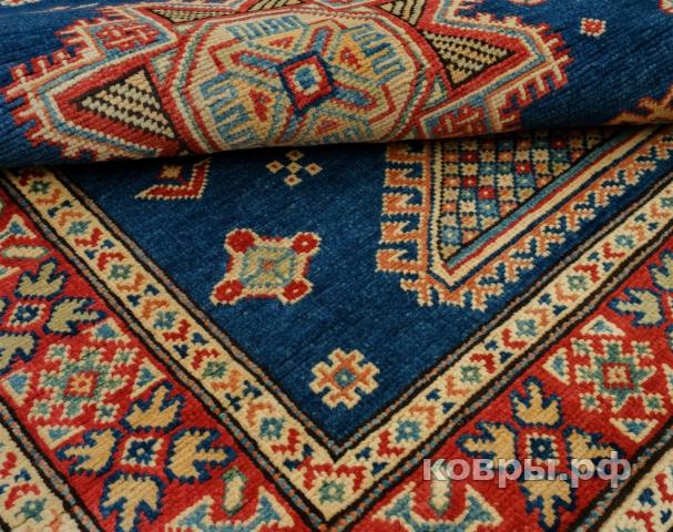 ковер ручной работы Пакистанский ковер ручной работы Казах 1.02x1.48м — фото 4