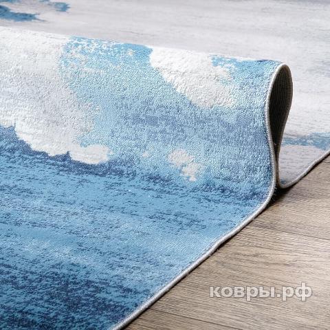 ковер Karmen hali Lite B236B BEIGE_COKEN / BLUE — фото 2