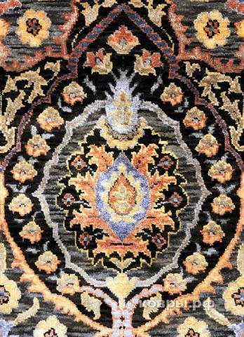 ковер ручной работы Индийский ковер ручной работы из шелка и шерсти Agra (Агра) 3x2.42 — фото 3