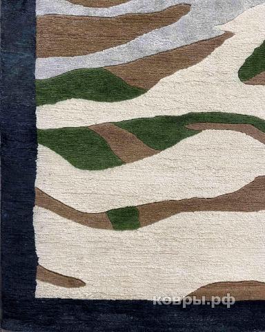 ковер ручной работы Индийский ковер ручной работы из шелка и шерсти 3.65x4.63 — фото 6