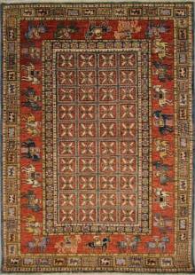 Шелковый Афганский ковер ручной работы Сhoubi (Чуби Файн)1.76x1.24 Шелковый Афганский ковер ручной работы Сhoubi (Чуби Файн)1.76x1.24