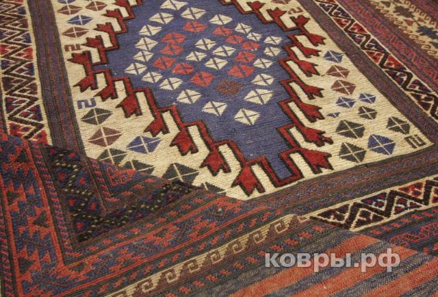 ковер ручной работы Шерстяной Афганский ковер ручной работы Kilim (Килим) 2.88x1.88 — фото 2