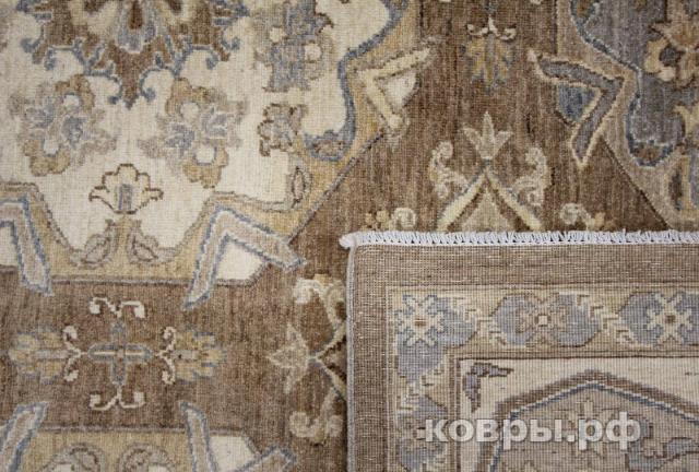 ковер ручной работы Шерстяной Афганский ковер ручной работы Сhoubi Ziegler (Чуби зиглер) 3.42x2.68 — фото 4