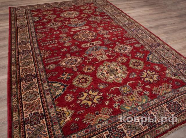 ковер ручной работы Пакистанский ковер ручной работы Казах 1.86x2.74 — фото 4