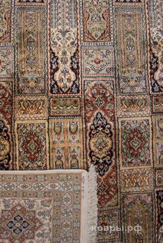 ковер ручной работы Шелковый Индийский ковер ручной работы Kashmir (Кашмир Хешти)  4.94x3.63 — фото 2