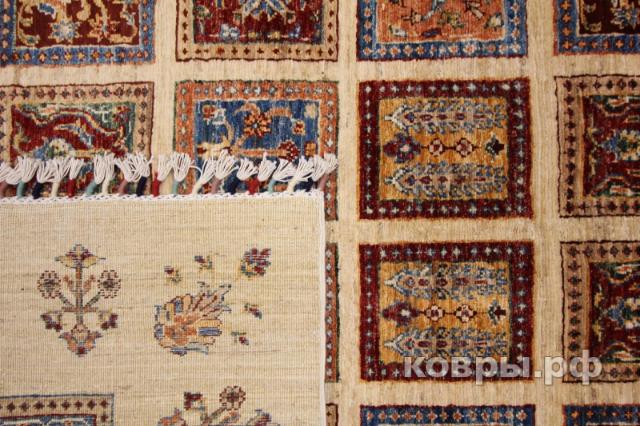 ковер ручной работы Шелковый Афганский ковер ручной работы Сhoubi Ziegler (Чуби бахтияри)2.31x1.67 — фото 2