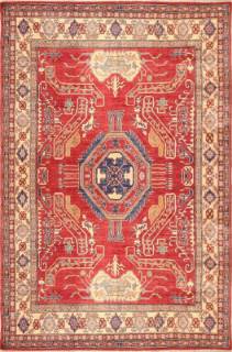 Афганский ковер ручной работы из шелка и шерсти Kazakh (Казах) 2.95x2.17 Афганский ковер ручной работы из шелка и шерсти Kazakh (Казах) 2.95x2.17