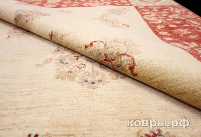 ковер ручной работы Афганский ковер ручной работы из шелка и шерсти Сhoubi Ziegler (Чуби зиглер) 2.37x1.7 — фото 3