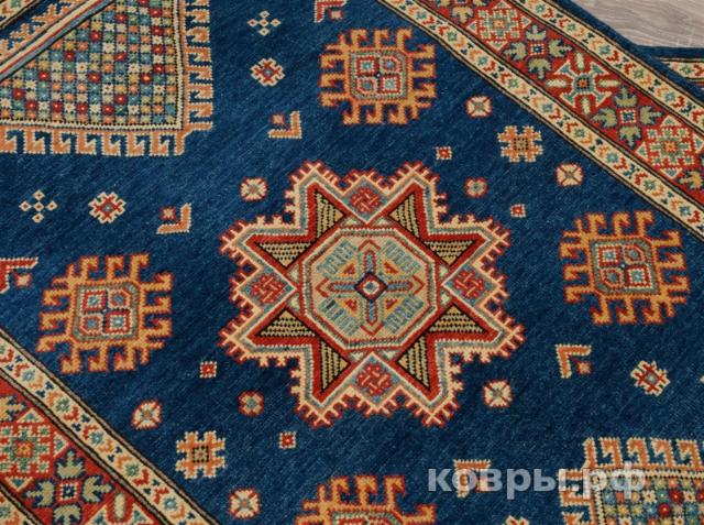 ковер ручной работы Пакистанский ковер ручной работы Казах 1.02x1.48м — фото 5