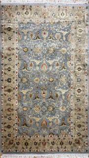 Индийский ковер ручной работы из шелка и шерсти Agra (Агра) 0.91x1.6