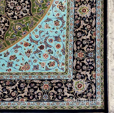 ковер ручной работы Шелковый Иранский ковер ручной работы Qum (Кум) 2.5x2.5 — фото 2