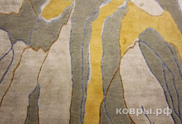 ковер ручной работы Индийский ковер ручной работы из шелка и шерсти 2.98x2.01 — фото 2