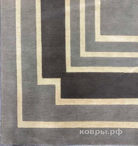 ковер ручной работы Индийский ковер ручной работы из шелка и шерсти 4.22x3.17 — фото 2