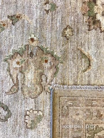 ковер ручной работы Шелковый Афганский ковер ручной работы Сhoubi (Чуби) 3.55x2.69 — фото 3