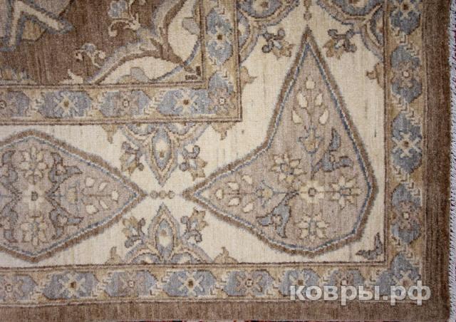 ковер ручной работы Шерстяной Афганский ковер ручной работы Сhoubi Ziegler (Чуби зиглер) 3.42x2.68 — фото 5