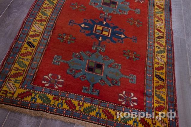ковер ручной работы Дагестанский ковер ручной работы Антикварный 1.19x1.69м — фото 3