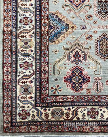 ковер ручной работы Шелковый Афганский ковер ручной работы Kazakh (Казах) 3.05x2.41 — фото 3