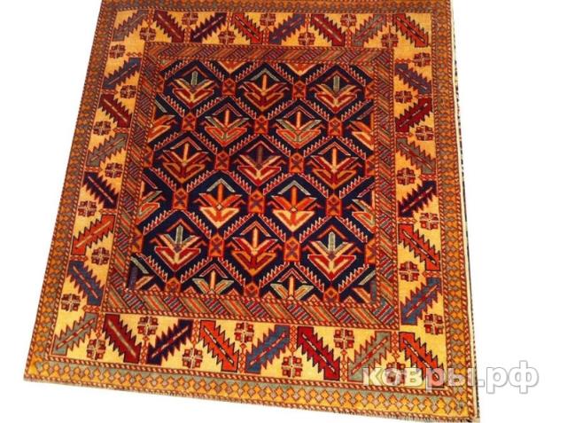 ковер ручной работы Афганский ковер ручной работы Ширван 0.94x1.0м — фото 2