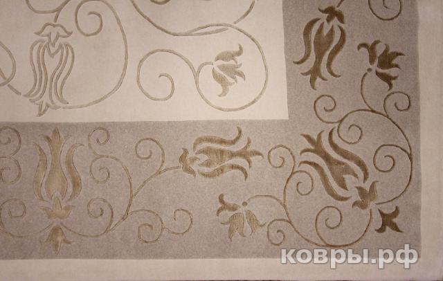 ковер ручной работы Китайский ковер ручной работы из шелка и шерсти 3.66x2.74 — фото 2