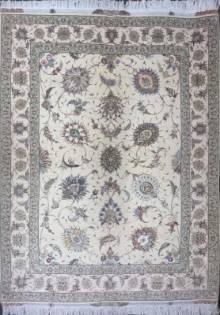 Иранский ковер ручной работы из шелка и шерсти Tabriz (Табриз Авшан) 2.09x1.53