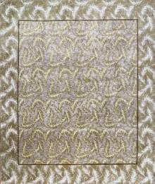 Индийский ковер ручной работы из шелка и шерсти 2.44x3.05