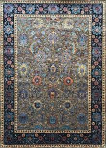 Индийский ковер ручной работы из шелка и шерсти Agra (Агра) 2.41x1.71