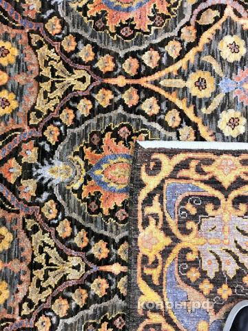 ковер ручной работы Индийский ковер ручной работы из шелка и шерсти Agra (Агра) 3x2.42 — фото 5