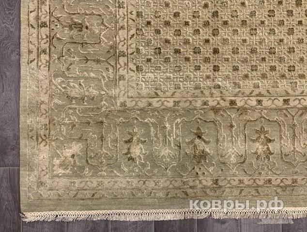 ковер ручной работы Индийский ковер ручной работы из шелка и шерсти Aurora (Аврора) 4.55x3.6 — фото 3