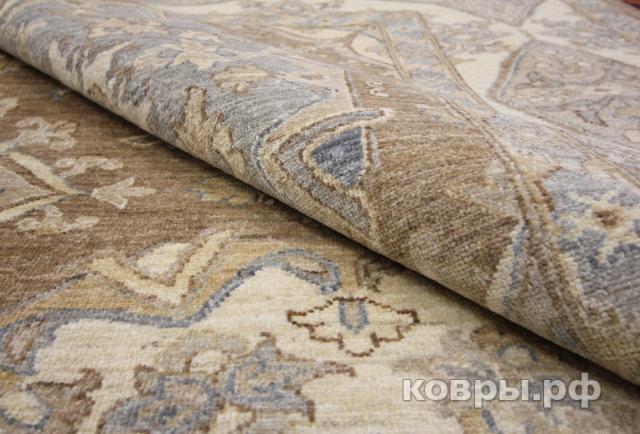 ковер ручной работы Шерстяной Афганский ковер ручной работы Сhoubi Ziegler (Чуби зиглер) 3.42x2.68 — фото 6