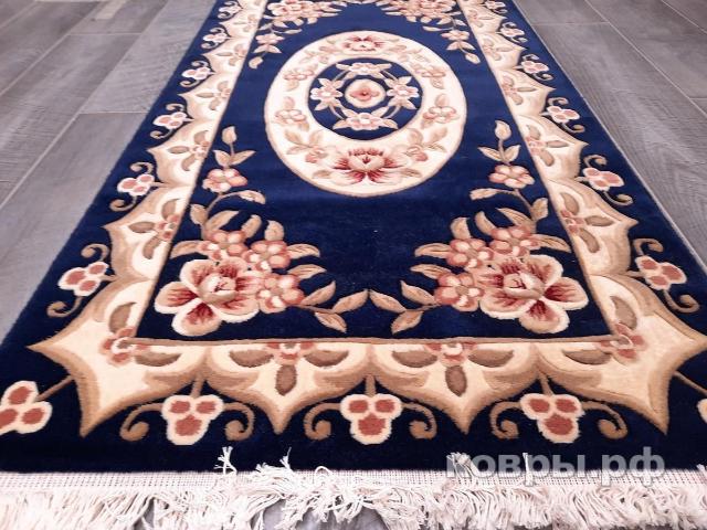 ковер QINGHAI TIBETAN SHEEP CARPETS WOOLEN MACHINE-MADE CARPETS QJ0359MC navy — фото 2