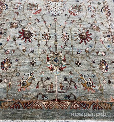 ковер ручной работы Шелковый Афганский ковер ручной работы Сhoubi (Чуби) 2.14x1.6 — фото 4