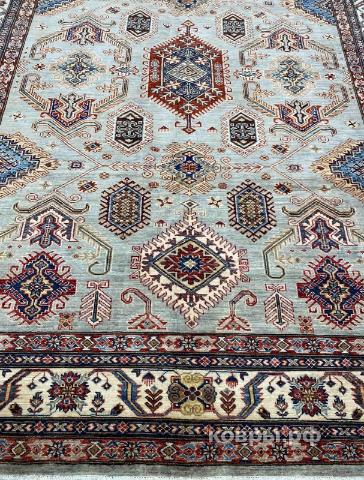 ковер ручной работы Шелковый Афганский ковер ручной работы Kazakh (Казах) 3.05x2.41 — фото 4